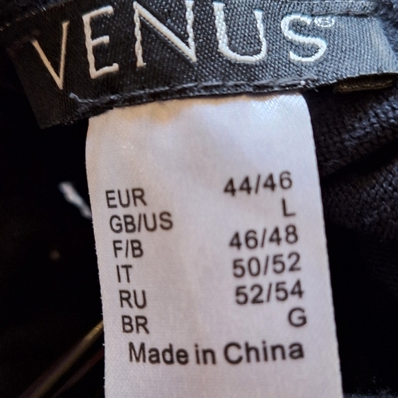 Venus Blue/Gold Sequin Collar Sweater SzL Long Sleeve Smooth Knit Classic - Picture 2 of 12